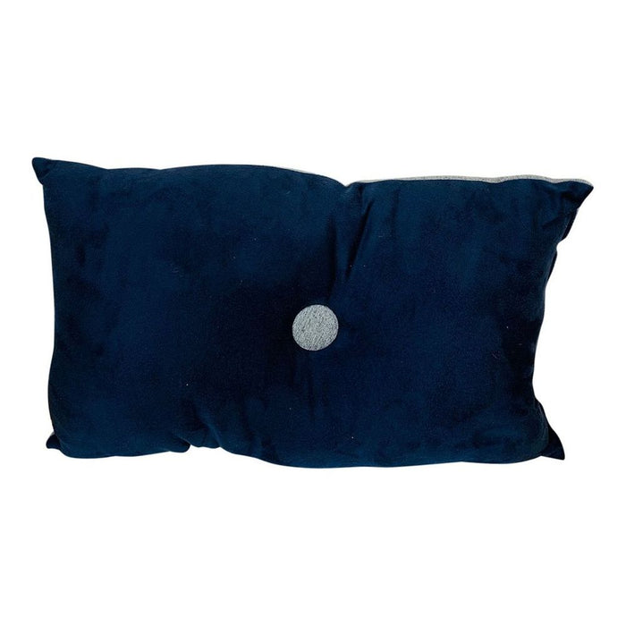 Reversible Blue/Grey Scatter Cushion - 45cm - Fully Filled - High Quality