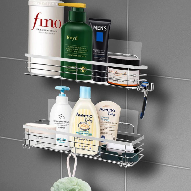 Set of 2 Stainless Steel Shower Caddy