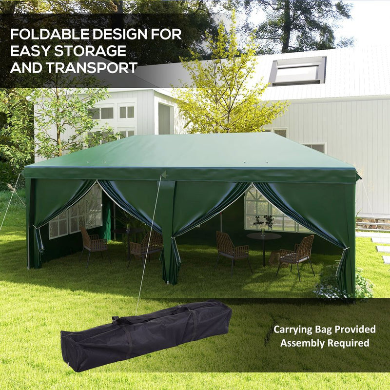 High Quality 3x6m Pop Up Gazebo Tent - Perfect for Parties & Outdoor Events- Easy Setup & Storage