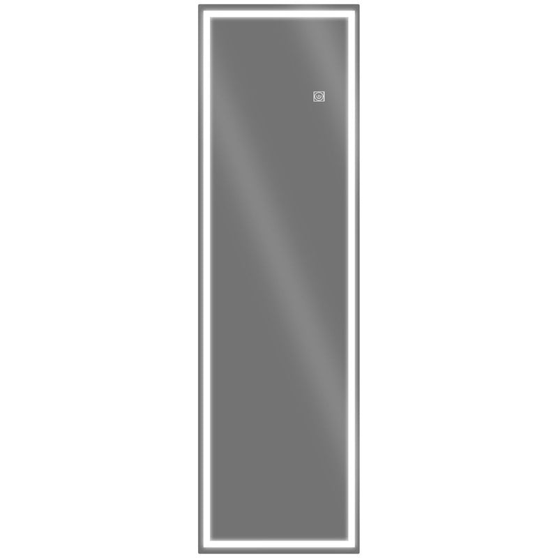 HOMCOM Full Length Wall Mirror with Dimming LED Lights, Smart Touch, 120 x 40cm