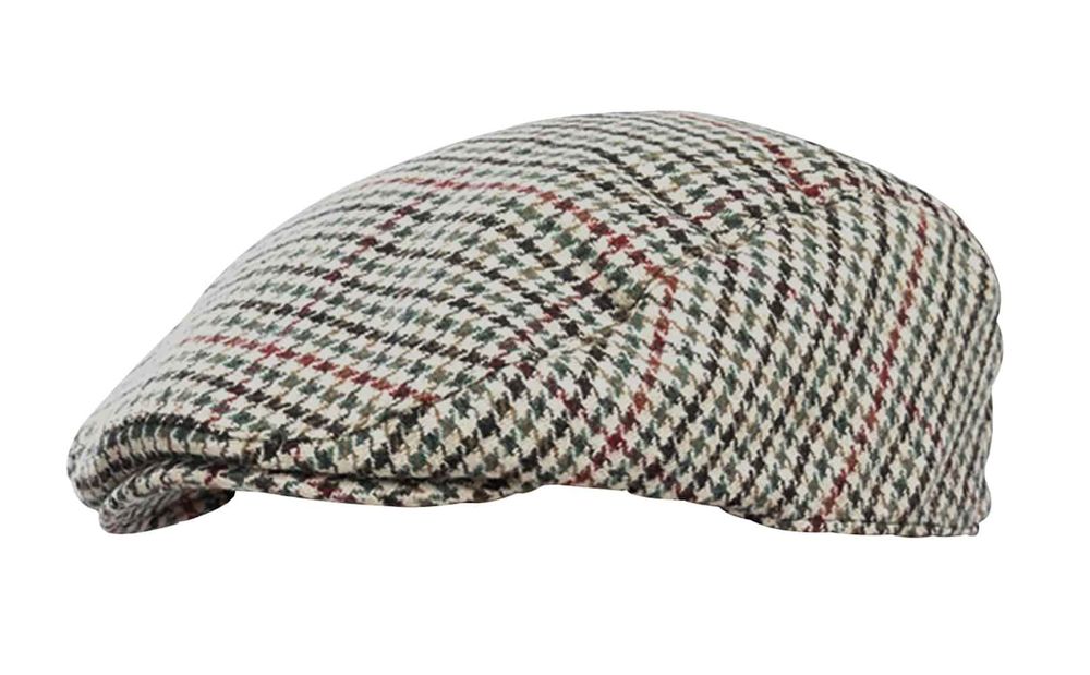 Mens Houndstooth Flat Cap - Classic Style meets Modern Trend - Best Quality & Comfort - Various Sizes & Color Options - Shop Now!