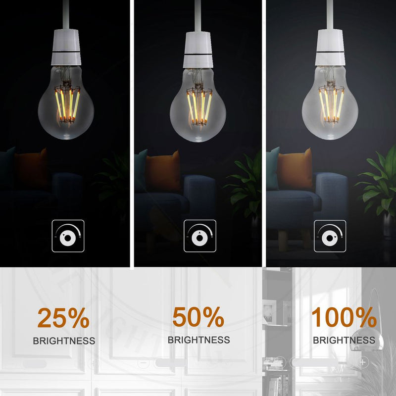 8W B22 LED Retro Vintage Light Bulbs - 2 Pack, 6000K Cool White, Filament Design - Ideal for Pendants, Chandeliers, and Decorative Fixtures