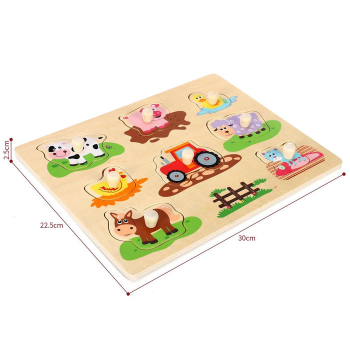 SOKA Farm Peg Puzzle 0000271 - Educational Tool for Kids, Hand-Eye Coordination, Reasoning & Imagination Skills