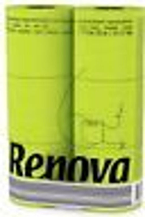 Renova 24 Rolls 3 Ply Soft Colour Toilet Loo Bathroom Tissue Paper Rolls