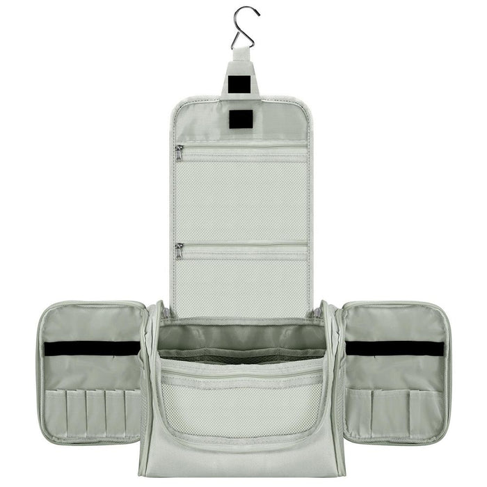 VINSANI Toiletry Bag L.GREY - Organiser for Bathroom, Travel, Makeup - High Quality, Space Saving