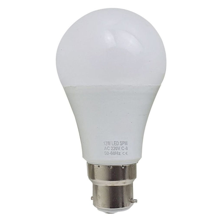 B22 12W Energy Saving Warm White LED Light Bulbs A60 B22 Screw-in non dimmable bulbs