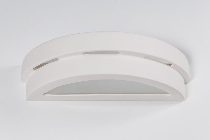Premium Ceramic Wall Lamp: HELIOS LED27, Classic Design, Paintable