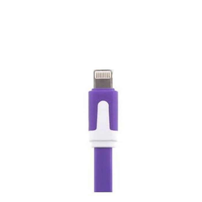 GVC 1m Tangle-Free Purple USB to 8 Pin Cable for Syncing & Charging - High Quality