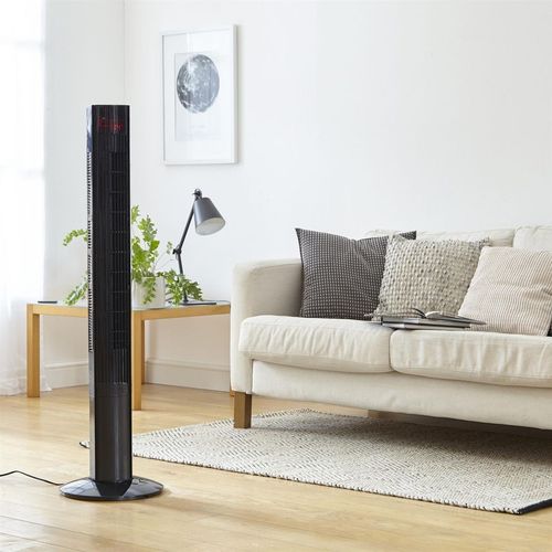 Neo 46" Black Floor Free Standing Tower Fan