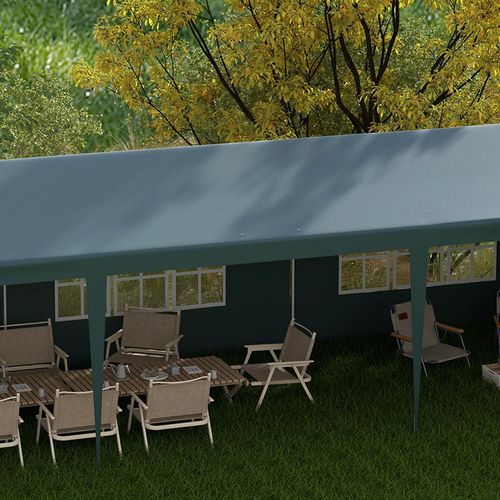 9m x 3m Outdoor Garden Gazebo Wedding Party Tent Canopy Marquee Green