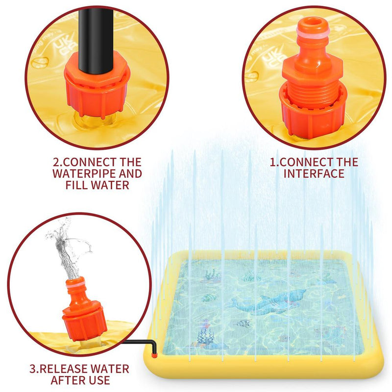SOKA Yellow Square Sprayer 0000256 - Multipurpose Splash Mat