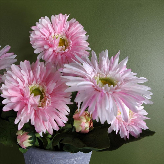 Premium Quality Pink Artificial Daisy Flowering Plant - Perfect Indoor Decor