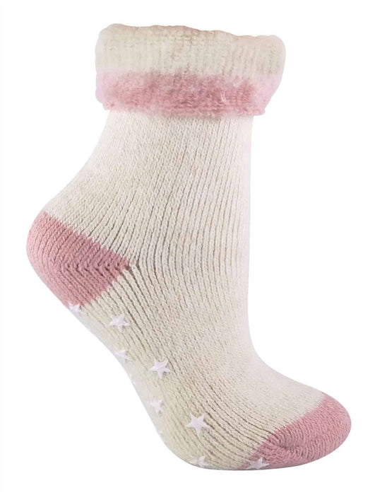 Ladies Non Slip Alpaca Wool Bed Socks