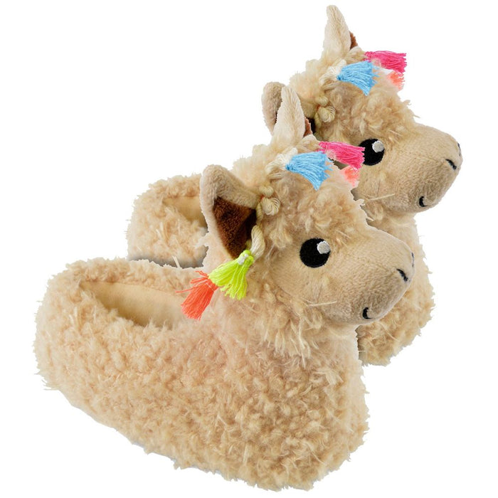 Kids Children's Llama 3D Animal Slippers