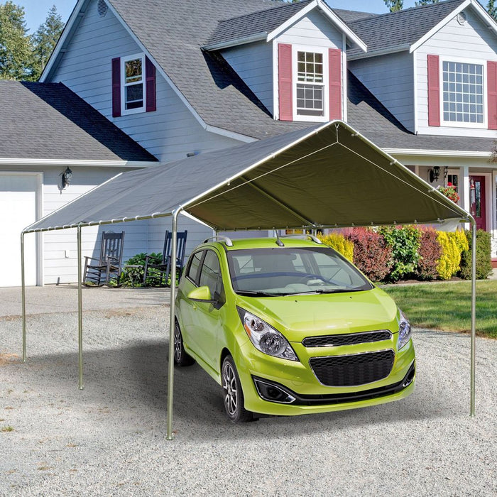 3x6m Heavy Duty Galvanized Steel Frame Canopy Vehicle Shelter