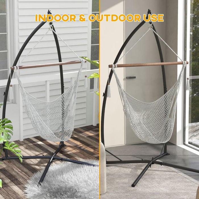 Outsunny Metal Hammock Chair Stand - Black (Stand Only)"
Title limit: 59 characters.