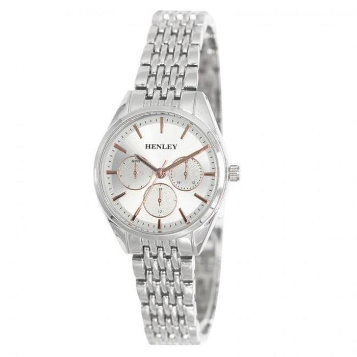 Henley Ladies Dress Sports Dial & Silver Bracelet Watch H07321 Available Multiple Colour