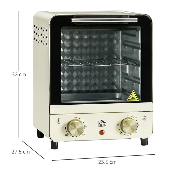 High-Quality HOMCOM Mini Oven Toaster with Baking Tray, Wire Rack, and Crumb Tray - Perfect for All Demographics!