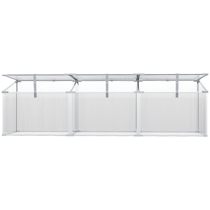 Outsunny Aluminium Greenhouse Cold Frame - Grow Plants Year Round