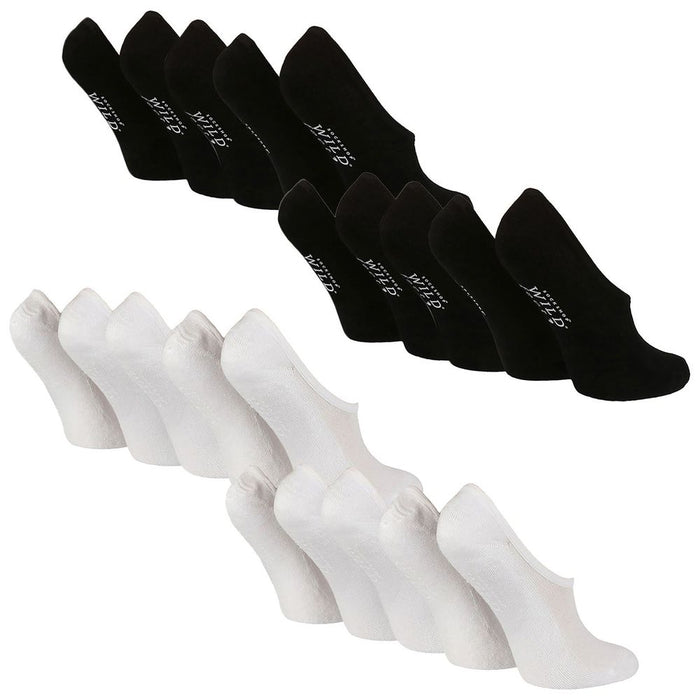 10PK - Wildfeet Ped Liner Sock with Heel Grip