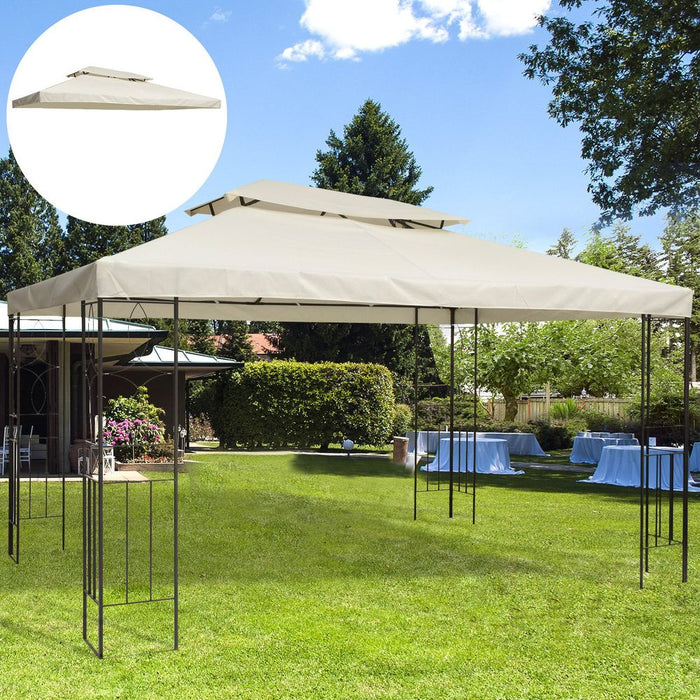 High Quality 3x4m Gazebo Replacement Roof Canopy - UV Cover, Sun Awning - Professional Seller