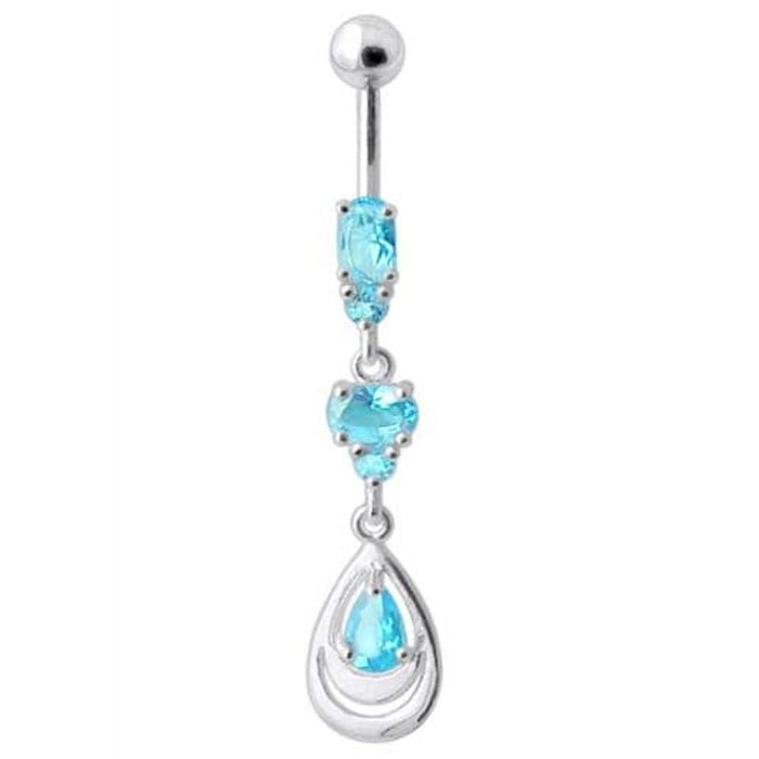 Fancy Jeweled Navel Belly Button Ring