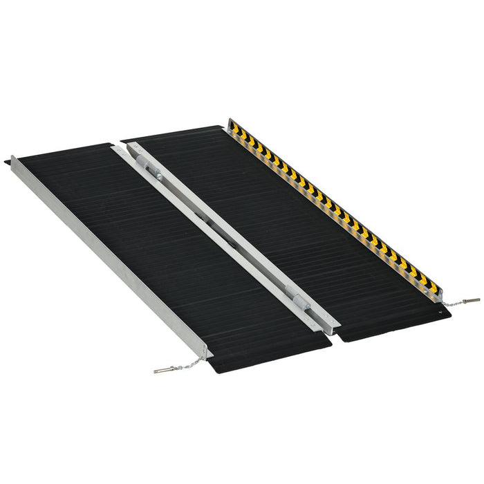 Folding Aluminium Wheelchair Ramp - 272KG Capacity - Non-slip Surface - Home & Mobility Solution