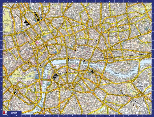 A to Z Map of London 1000 Piece Jigsaw Puzzle