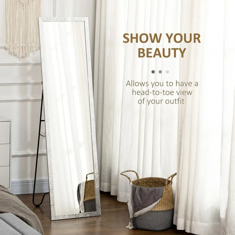 Full Length Free Standing Dressing Mirror | Bedroom, Living Room | High-Quality & Easy Assembly