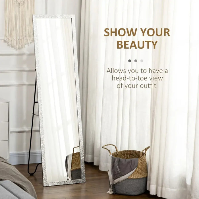 Full Length Free Standing Dressing Mirror | Bedroom, Living Room | High-Quality & Easy Assembly