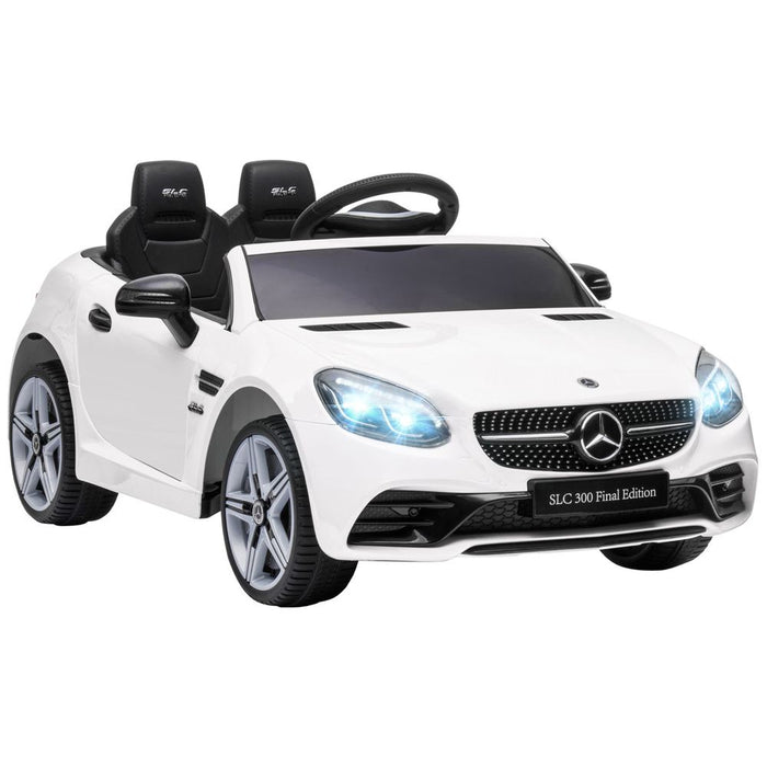 Benz 12V Kids Electric Ride On Car W/ Remote Control Music White