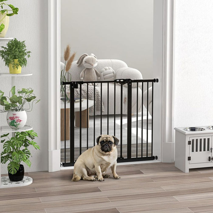 PawHut Adjustable Safety Gate - Keep Pets Safe with Extensions & Adjustable Screws