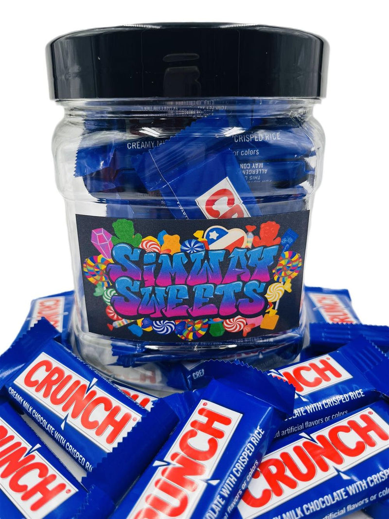 Crunch Chocolate Jar - Imported USA Milk Chocolates - 555g - Perfect Gift - Simway Sweets