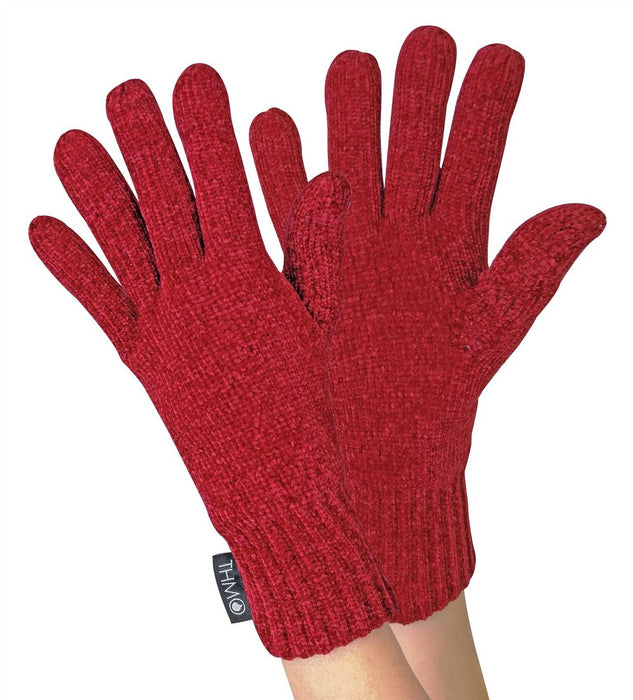 Ladies THMO Gloves - Expertly Insulated, Warm, Winter Accessories - Black, Grey, Red - 100% Acrylic - Machine Washable