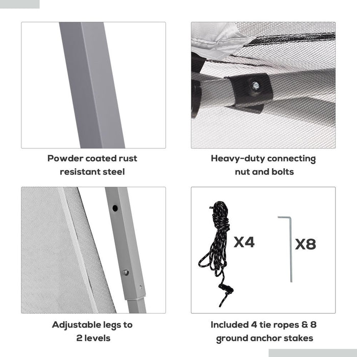 Outsunny 3.6m x 3.6m Pop Up Steel Frame Garden Gazebo - High-quality, easy setup, weather-resistant + bonus accessories!