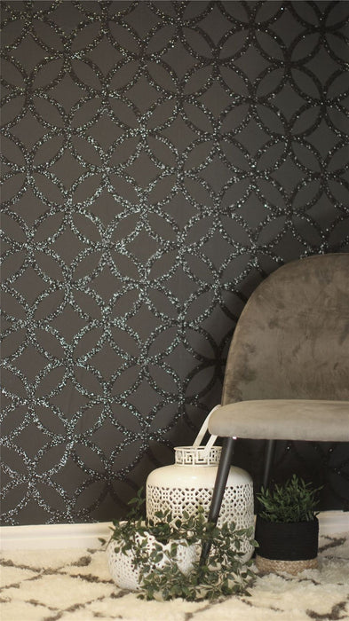 Premium Sequin Geo Black sw9 - High-Quality, Attention-Grabbing Design