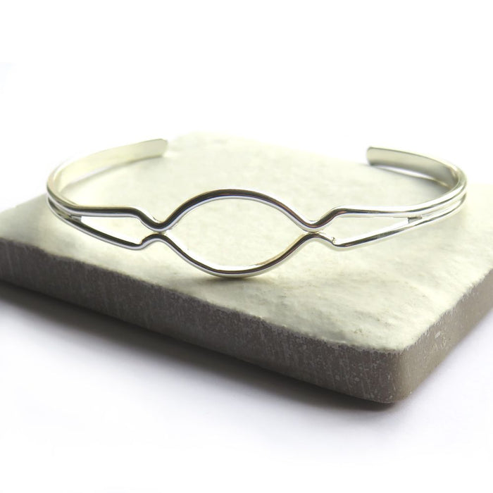 Hope Silver Bangle - 6032 | Perfect Gift for Her | Free Gift Box Included