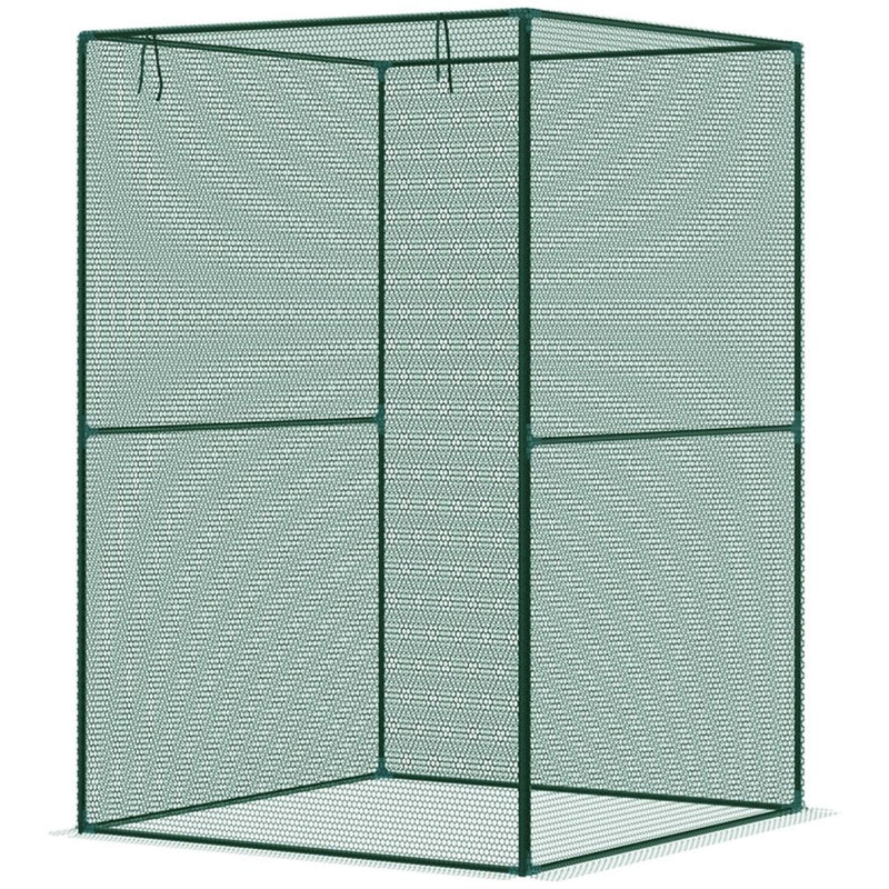 Walk-in Mini Greenhouse - Crop Cage Dark Green 47.25" W x 47.25" D x 70.75" H