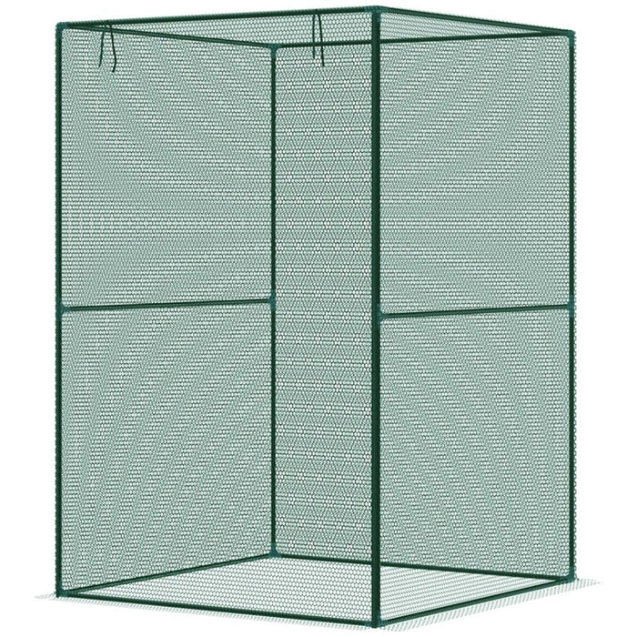 Walk-in Mini Greenhouse - Crop Cage Dark Green 47.25" W x 47.25" D x 70.75" H