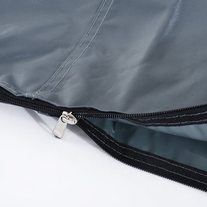 Garden Offset Umbrella Cover- Waterproof, Grey- Protects against Rain, Snow, Dirt- Side Zipper, Bottom Buckle