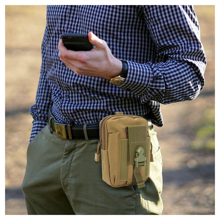 Flo Universal Outdoor Pouch Utility Gadget Waist Bag - Khaki