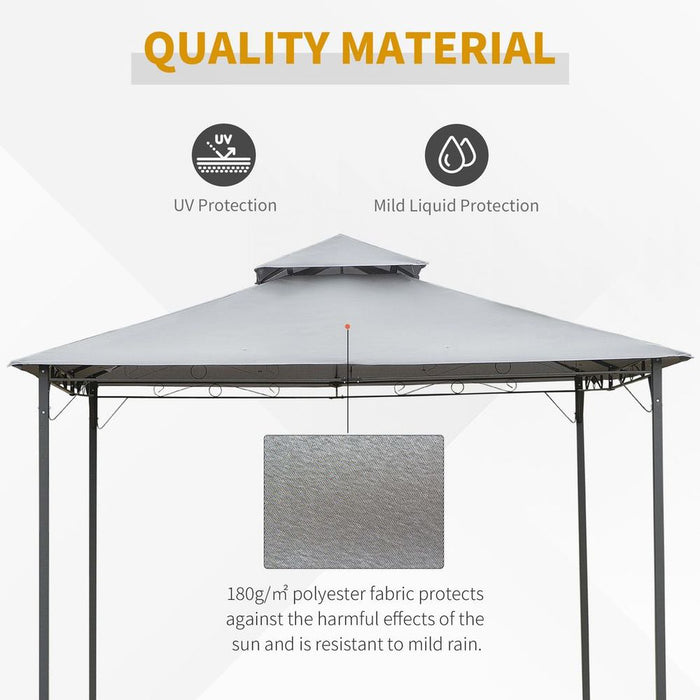 High-Quality Steel Outdoor Canopy Tent - UV Protected & Waterproof - Perfect for Summer Parties & Relaxation