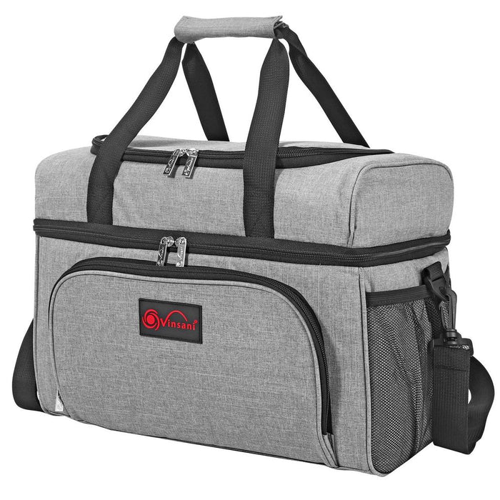 VINSANI CURVE COOLER BAG: Premium Quality, Dual Compartment, Large Capacity, Leak-Proof Lining