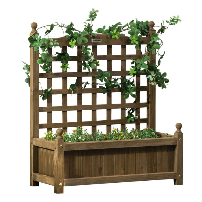 Garden Planters & Trellis: Climbing Vines, Indoor/Outdoor, Brown