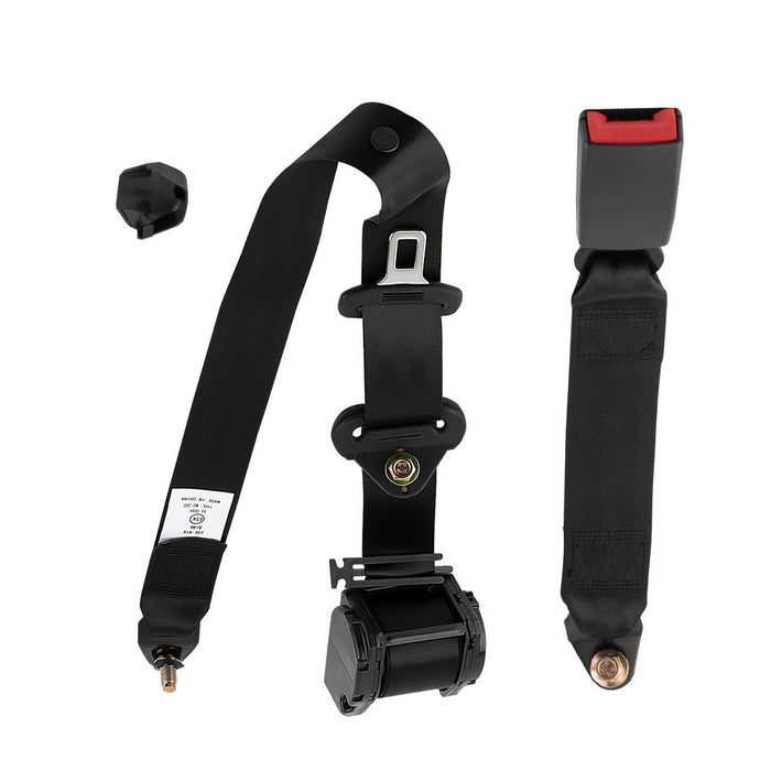 Retractable Adjustable Shoulder Seat Belt Universal 3 Point Safety Belts