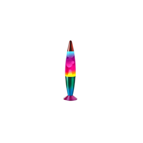 Global Gizmos 16 Inches Tall Rainbow Liquid  Lava Lamp- 55149