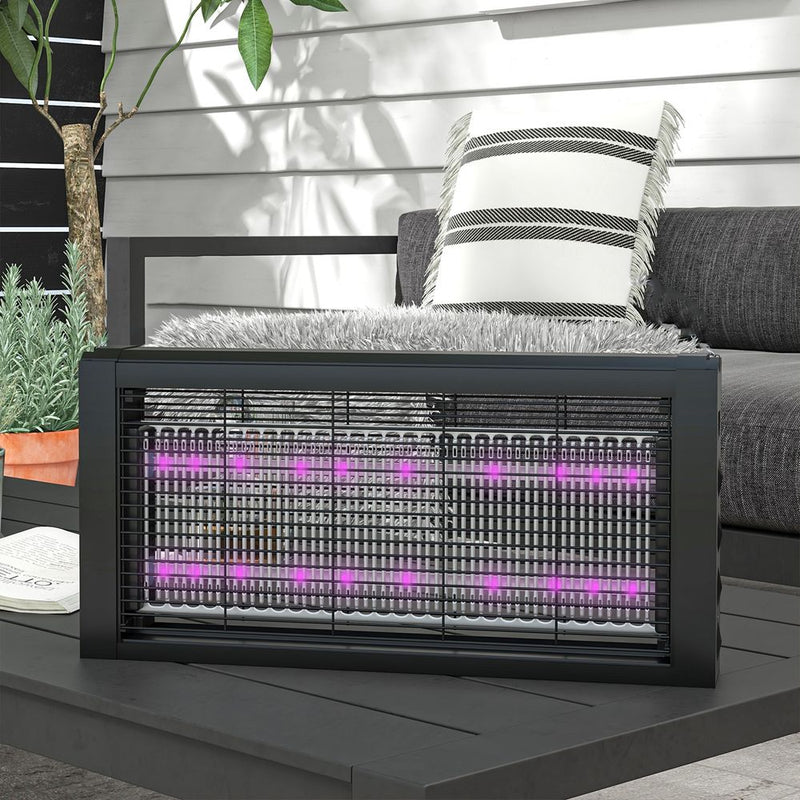 HOMCOM Fly Killer, Infrared Light, Hanging/Freestanding, Black