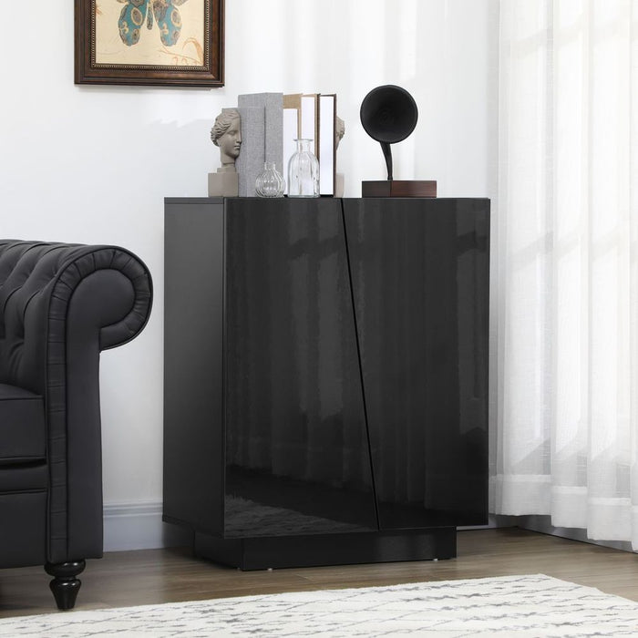 Premium Black Gloss Storage Cabinet - Bedroom Living Room Dining Room - Quality Guaranteed