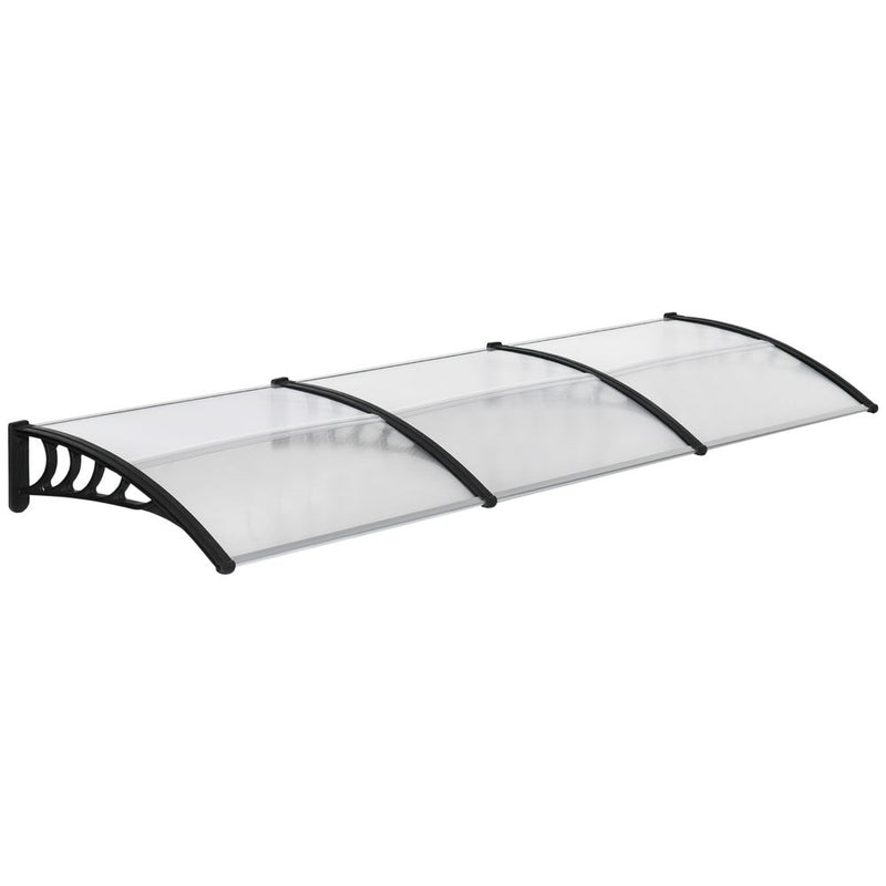 Front Door Canopy, Outdoor Awning, 300 x 100cm Rain Shelter Clear 300x100