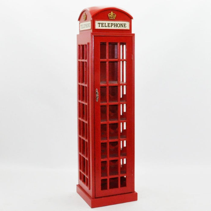 Stylish Telephone Wine Cabinet - 171CM Height - 28 Bottle Capacity - Hand Finished - UK Design